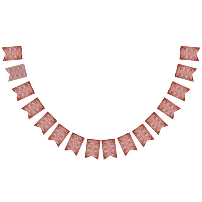 Rosa och lila mönster vimplar (Alla)