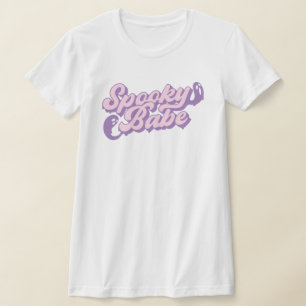Rosa och Lila Pastel Spooky Babe with Melty Spöken T Shirt