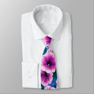 Rosa och Lila Petunia Flowers Slips