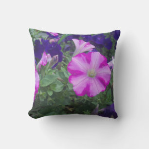 Rosa och Lila Petunias Kudde