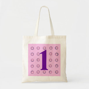 Rosa och Lila Polka dots 1 påsar Tygkasse