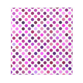 Rosa och Lila Polka dots Anteckningsblock