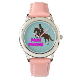 Rosa och Lila Pony Power Armbandsur
