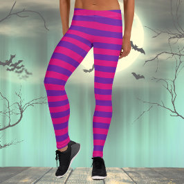 Rosa och Lila Rand Leggings