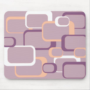 Rosa och Lila Retro Square Mousepad Musmatta