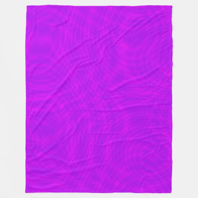 Rosa och lila Ripple Moiré Fleecefilt (Framsidan)