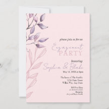 Rosa och Lila Rosa Förlovningsfest av