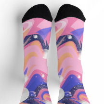 Rosa och Lila Rymden Swirl-Abstrakt