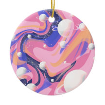 Rosa och Lila Rymden Swirl-Abstrakt