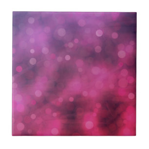 Rosa och Lila Sparkling Ljus Bokeh Mönster Kakelplatta