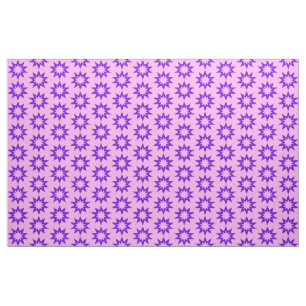 Rosa och Lila Stars Fabric Tyg