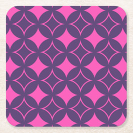 Rosa och lila underlägg papper kvadrat