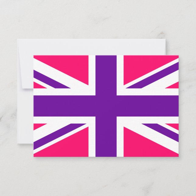 Rosa- och Lila Union Jack (Framsida)