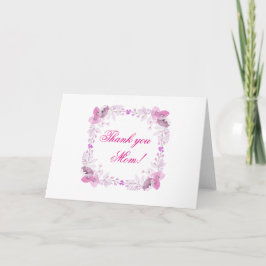 Rosa och Lila Utandning av blommor Helgkort