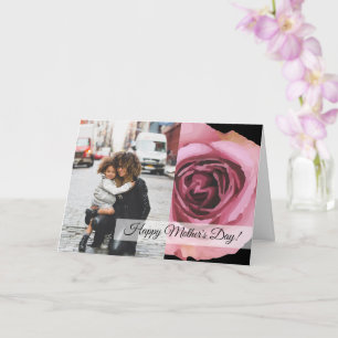 Rosa och Lila Vår Ro Mors dag Kort