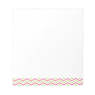 Rosa och Lime Chevron Anteckningsblock