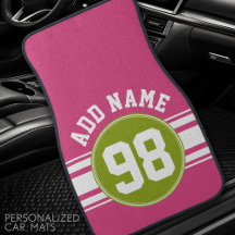 Rosa och Lime Sports Jersey-nummer