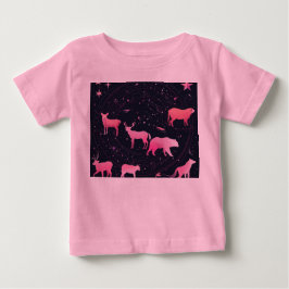 "Rosa och Magenta Horoscope Animal Mönster Design" T Shirt