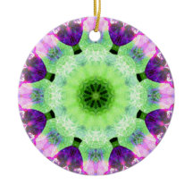 Rosa och Magenta Mandala Round Ornament