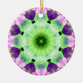 Rosa och Magenta Mandala Round Ornament