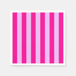 Rosa och Magenta Rand Mönster Pappersservett