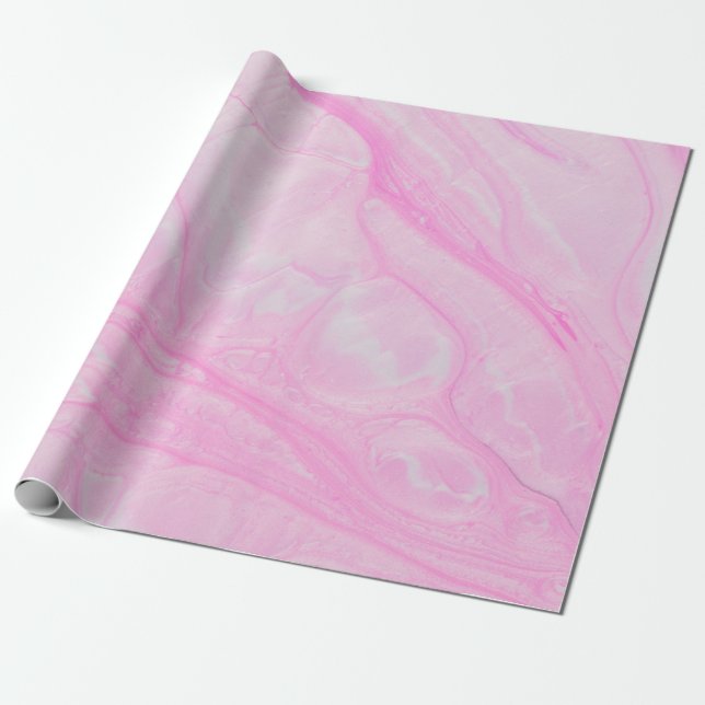 Rosa och målning av vit abstrakt presentpapper (Utrullad)