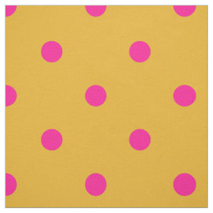 Rosa och Marigold Orange Polka Dot Tyg