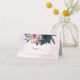 rosa och marinblommor botaniska placeringskort