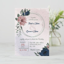 rosa och marinblommor, botaniska utandningen bröll