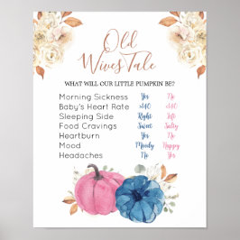  Rosa och marinpumpkin Gamla fruar Tales Poster