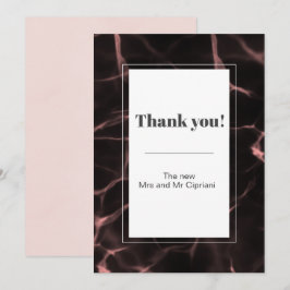 Rosa och  marmorerat tema inbjudningar