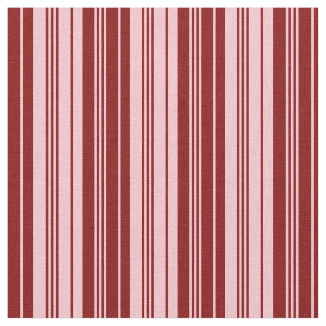 Rosa och Maroon Lining Mönster Tyg (Närbild)