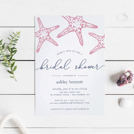 Rosa och marulk Inbjudningskort för möhippan