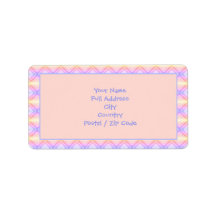 Rosa och Mauve Large Returetiketters