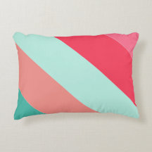 Rosa och Mint Grönt Stripe Färg Block