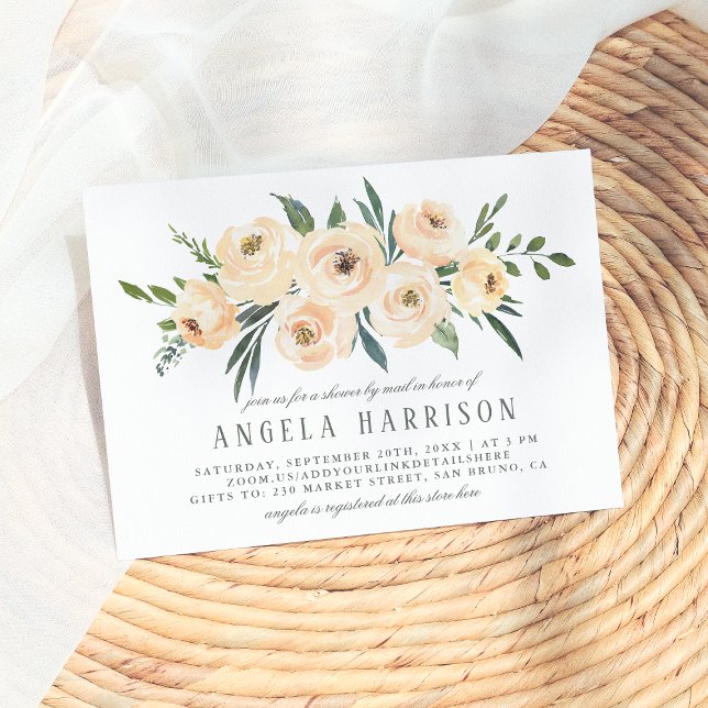  Rosa och Möhippa för vattenfärg per post Inbjudningar (Skapare uppladdad)