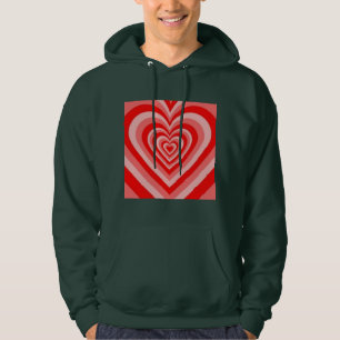 Rosa och ny rött man med hjälp av kardläggare hoodie