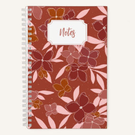 Rosa och orange blomspiralföreläggare | Journal