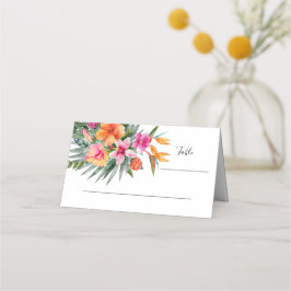 Rosa och Orange Bröllop Placeringskort