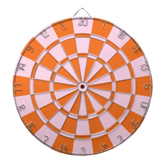 Rosa och Orange Darttavla (Framsidan)