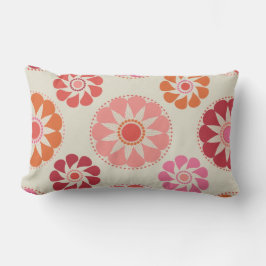 Rosa och Orange Flowers MOJO Pillow Kudde
