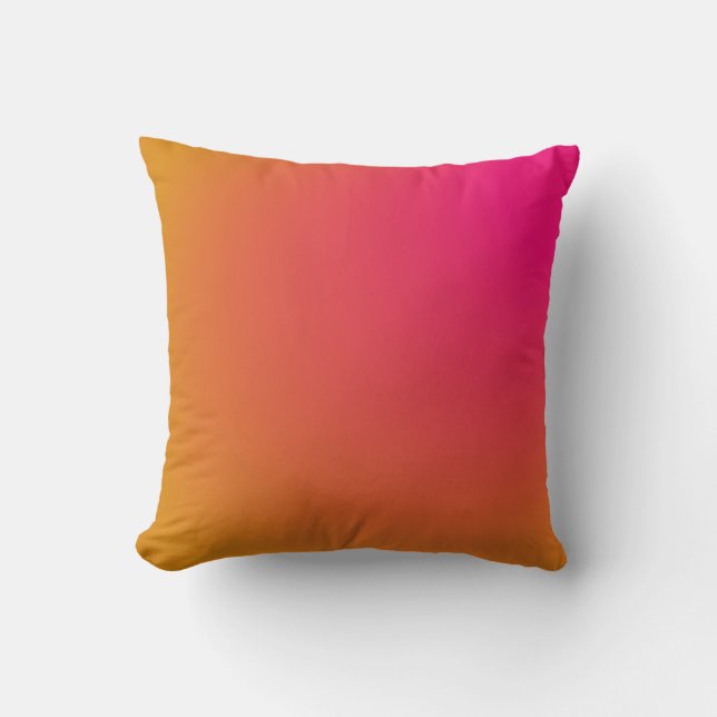 Rosa och orange gradient kudde (Framsida)