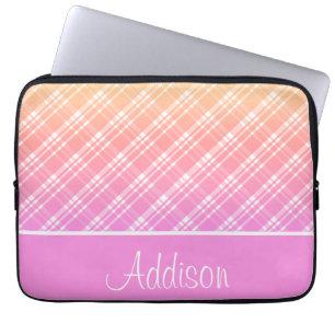 Rosa och Orange Gradient Play Laptop Fodral