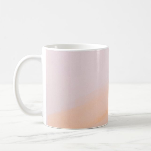 Rosa och orange kaffemugg (Vänster)