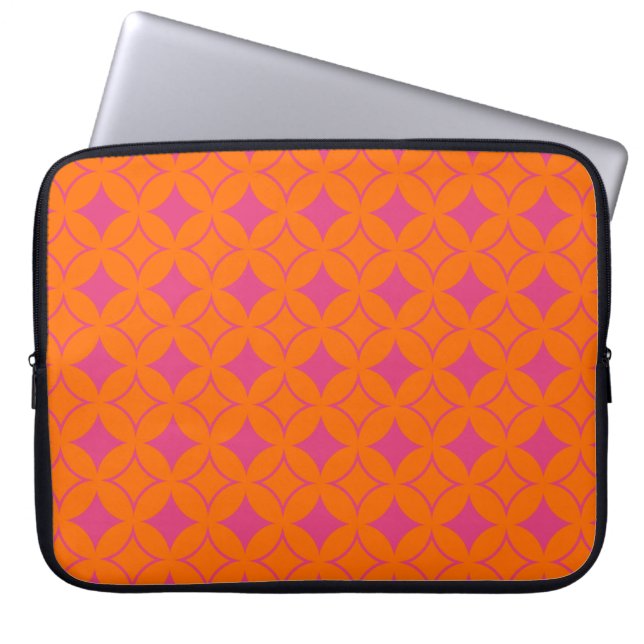 Rosa och orange laptop sleeve (Framsidan)