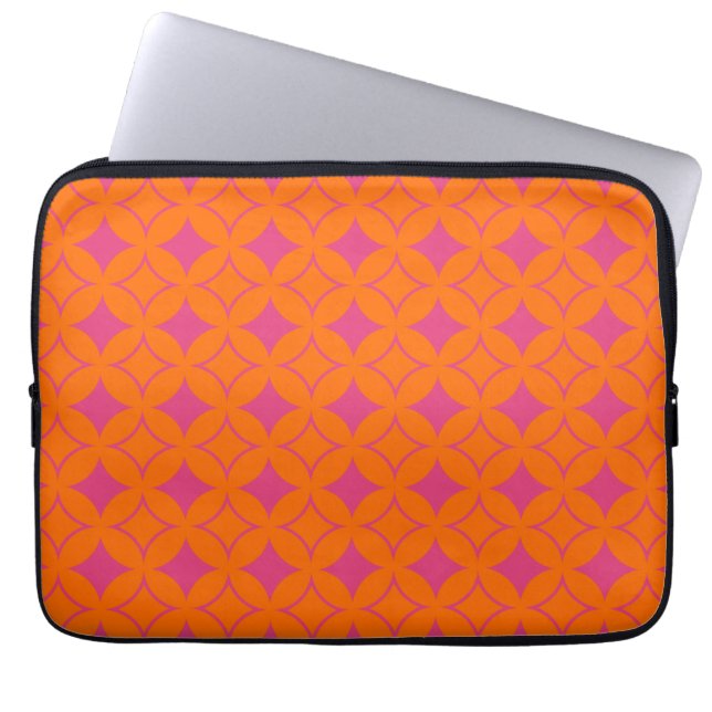 Rosa och orange laptop sleeve (Framsidan)