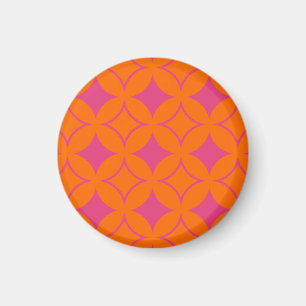 Rosa och orange magnet