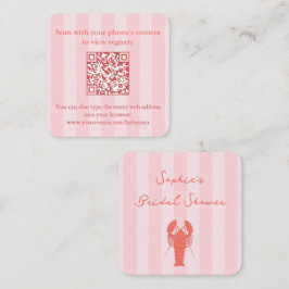 Rosa och Orange Möhippa QR-OSA Tilläggskort