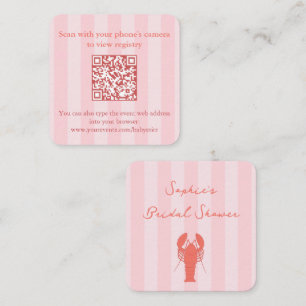 Rosa och Orange Möhippa QR-OSA Tilläggskort