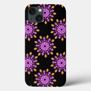 Rosa och orange nyblomma Fodral-Mat iphone case